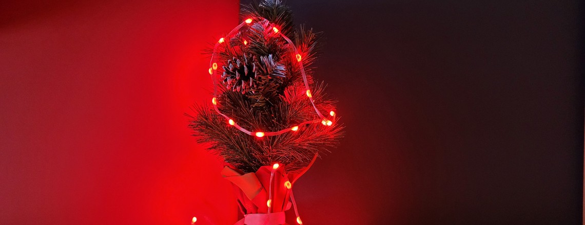 Weihnachtliche Festbeleuchtung mit LED-Technik