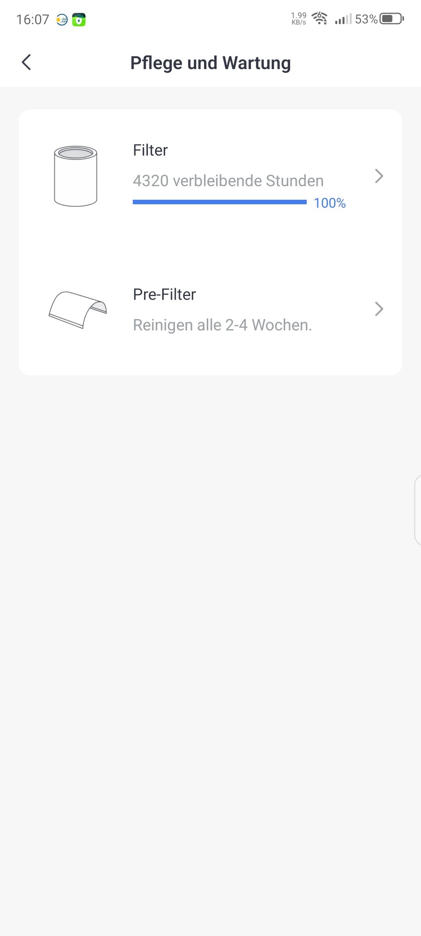 Switchbot Luftreiniger F6: App