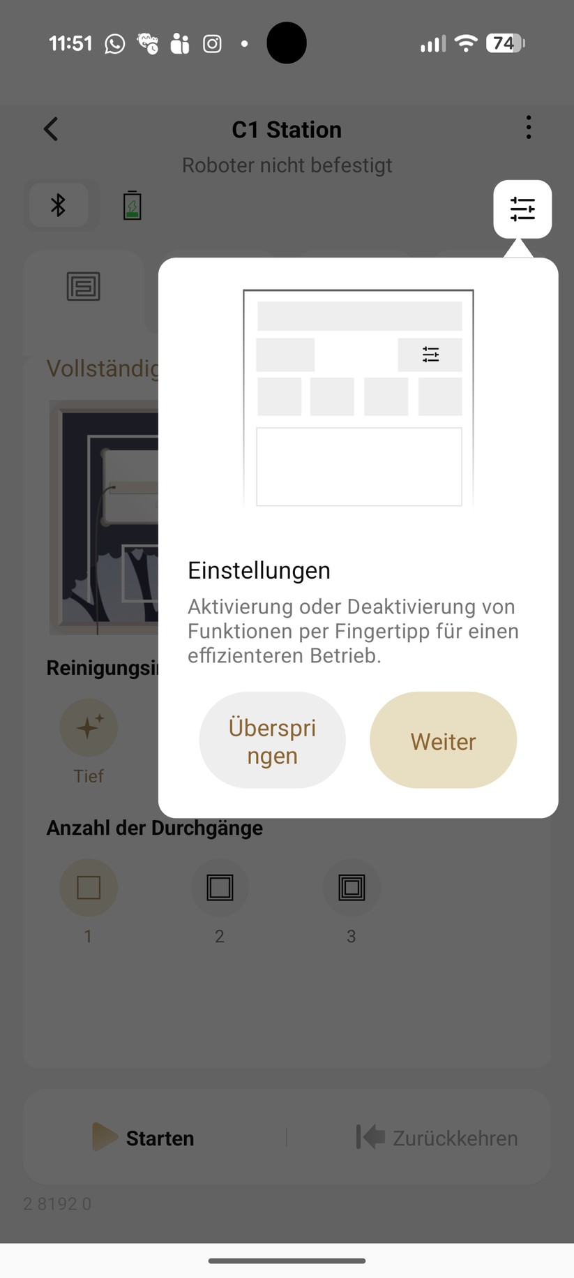 Dreame C1 – App & Einrichtung