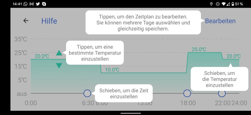 Meross Heizkörperthermostat Screenshots