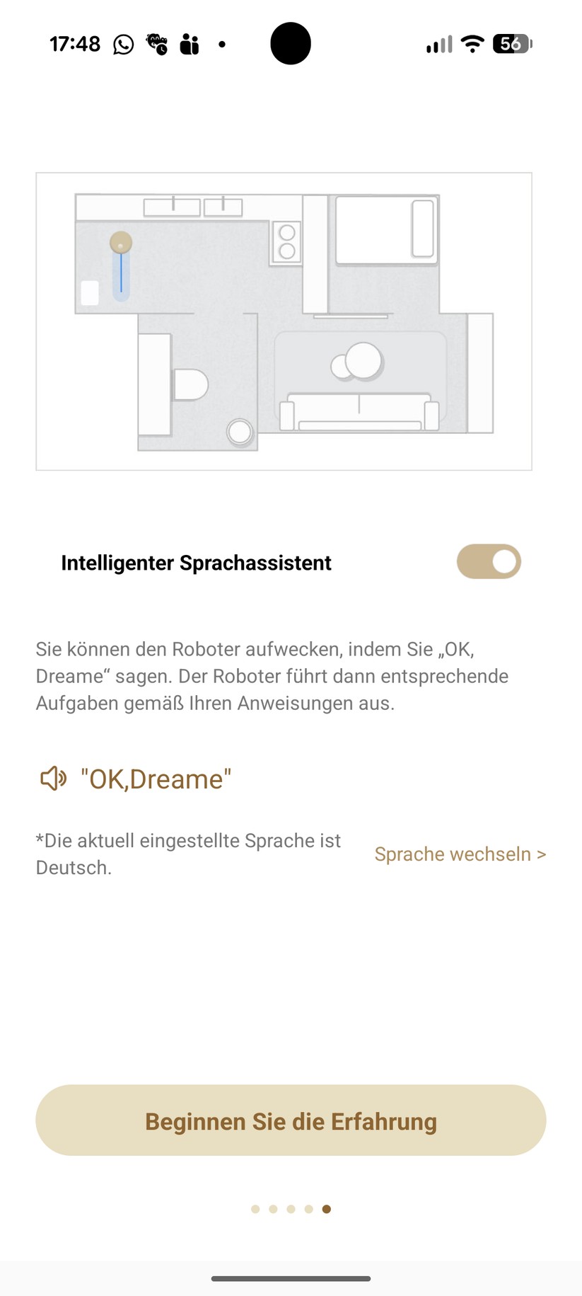 Dreame Aqua 10 Ultra Roller – App & Einrichtung