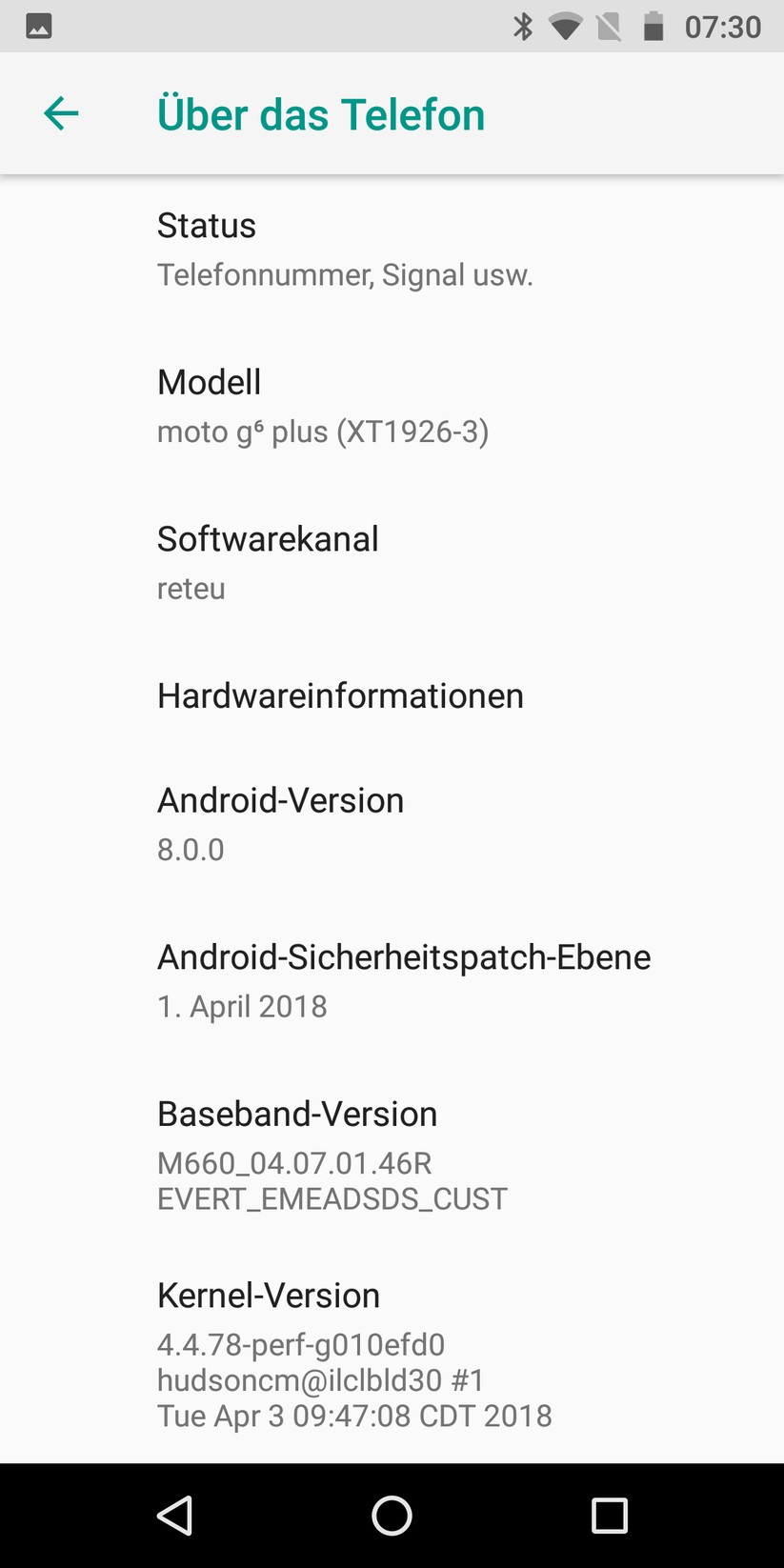 Informationen zum Telefon