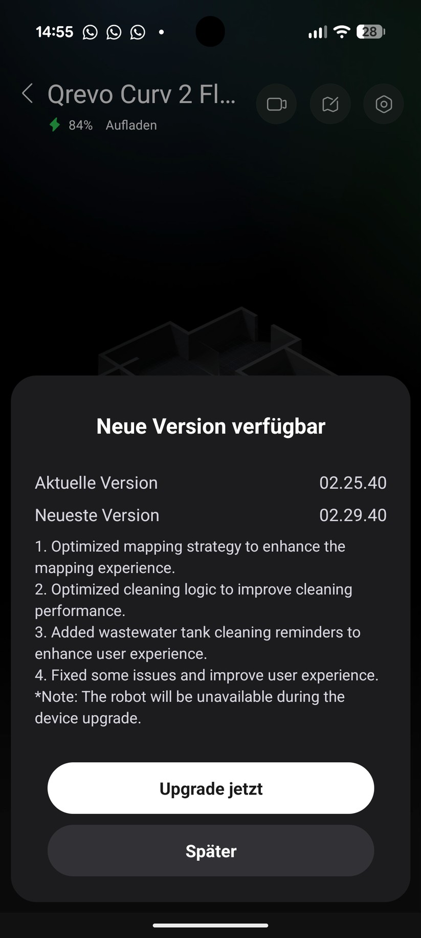 Roborock Qrevo Curv 2 Flow – App & Einrichtung