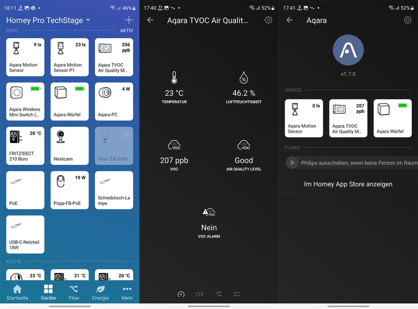 Zahlreiche Aqara-Komponenten können Anwender auch mit Homey Pro oder Samsung Smartthings steuern.