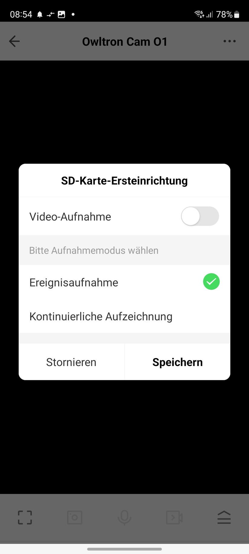 Owltron Cam O1: Konfiguration und Testaufnahmen