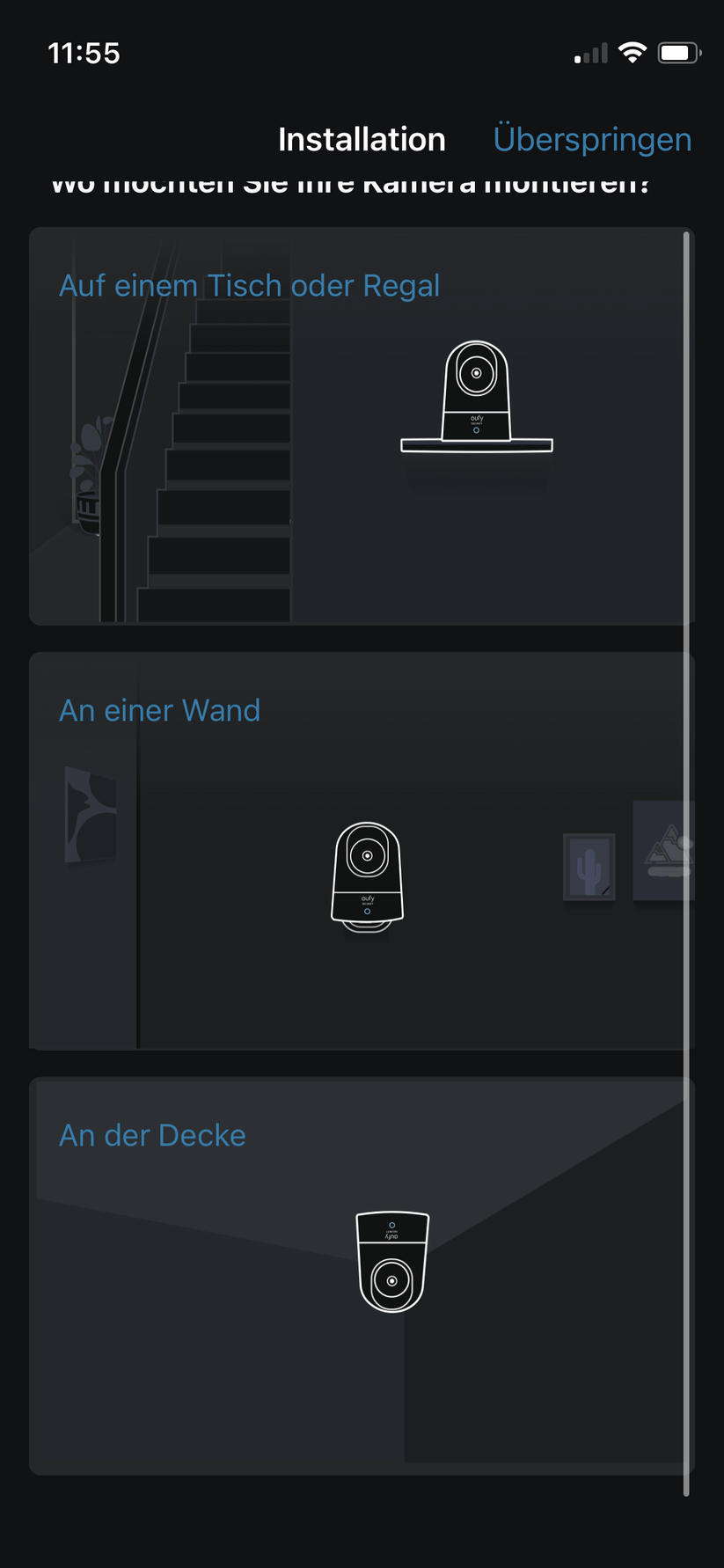 Eufy Indoor Cam 2K Pan &Tilt im Setup