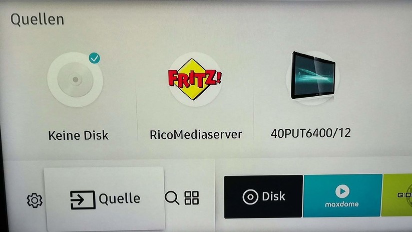 Der Samsung UBD-M7500/ZG kann auf das Netzwerk zugreifen.