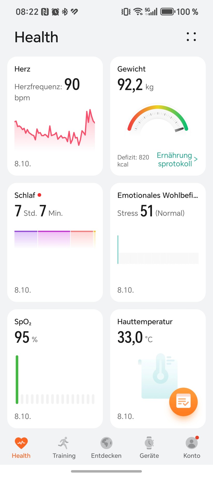 Huawei Watch Ultimate 2 - Health App