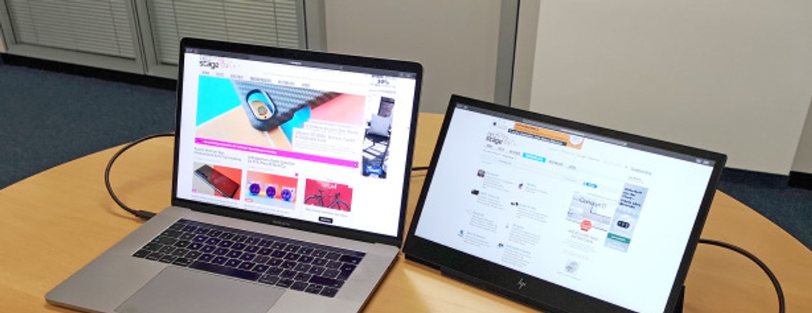 Mobiler Monitor HP EliteDisplay S14 im Test