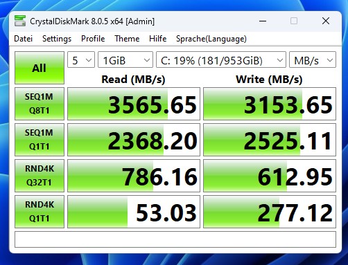 Ninkear L12 Pro – Crystaldiskmark