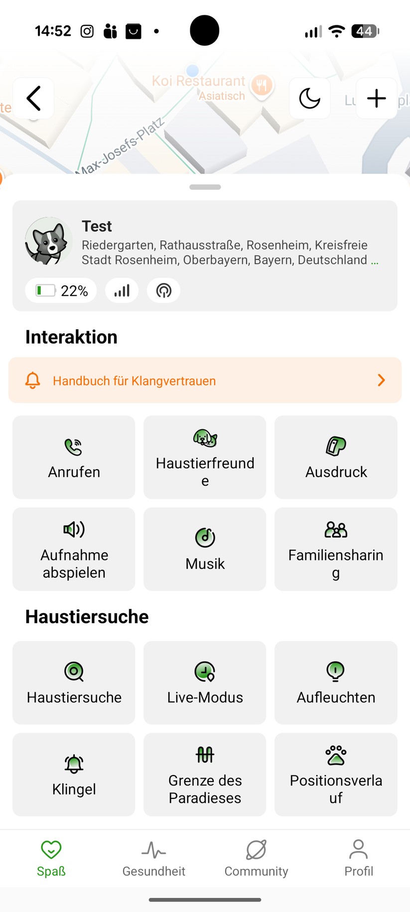 Glocalme Petphone – Bilderstrecke