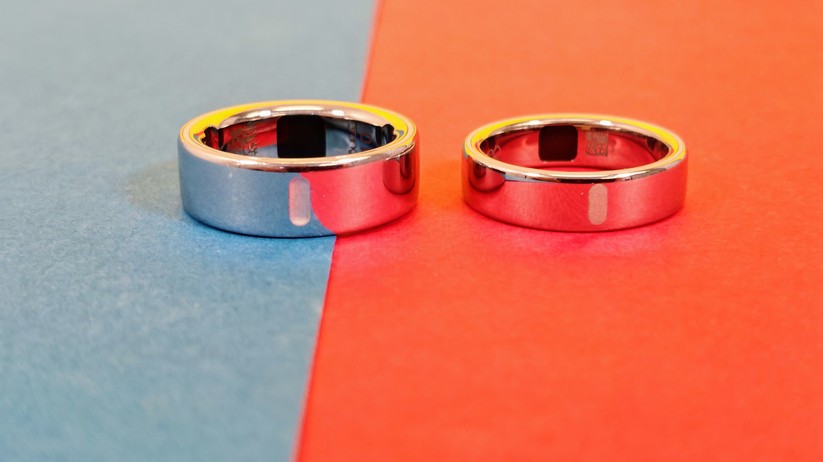 Oura Ring 4 (links) und Oura Ring 5 (rechts) im Vergleich 