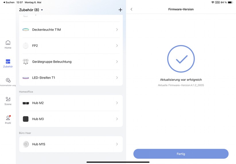 Inbetriebnahme des Aqara M3 mit der Aqara-App