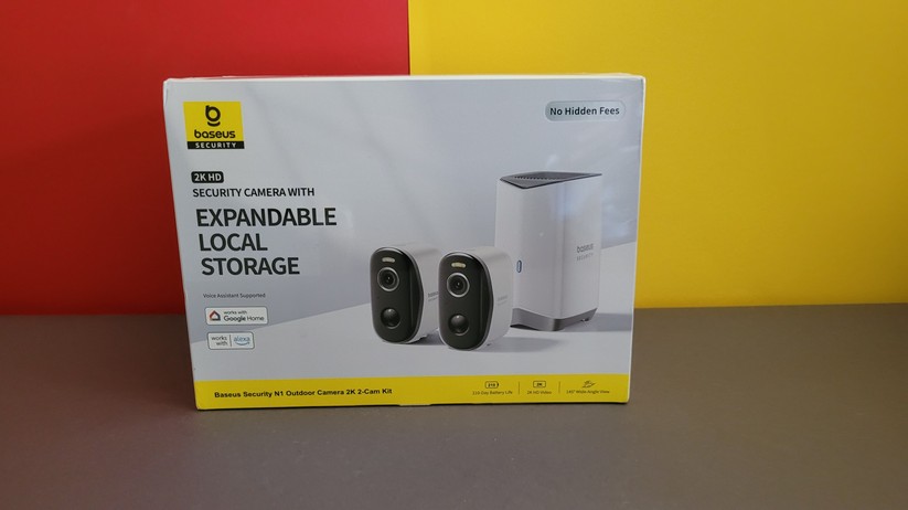 Baseus N1 Outdoor: 2K-Überwachungskamera mit Akku & WLAN, Personenerkennung und lokalem Speicher