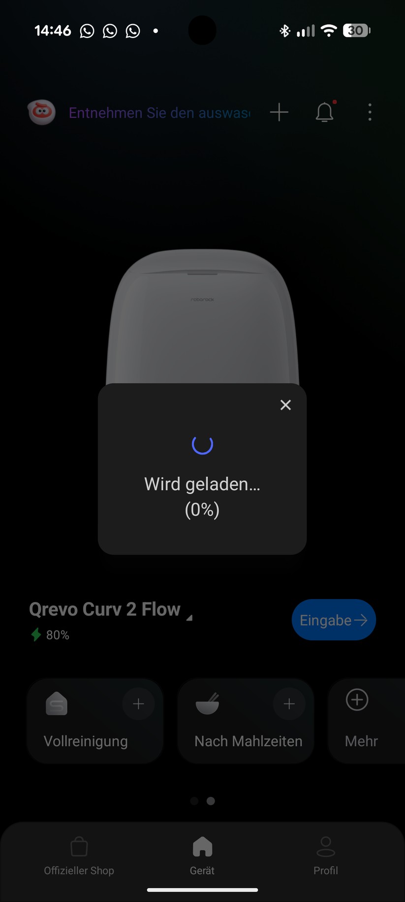 Roborock Qrevo Curv 2 Flow – App & Einrichtung