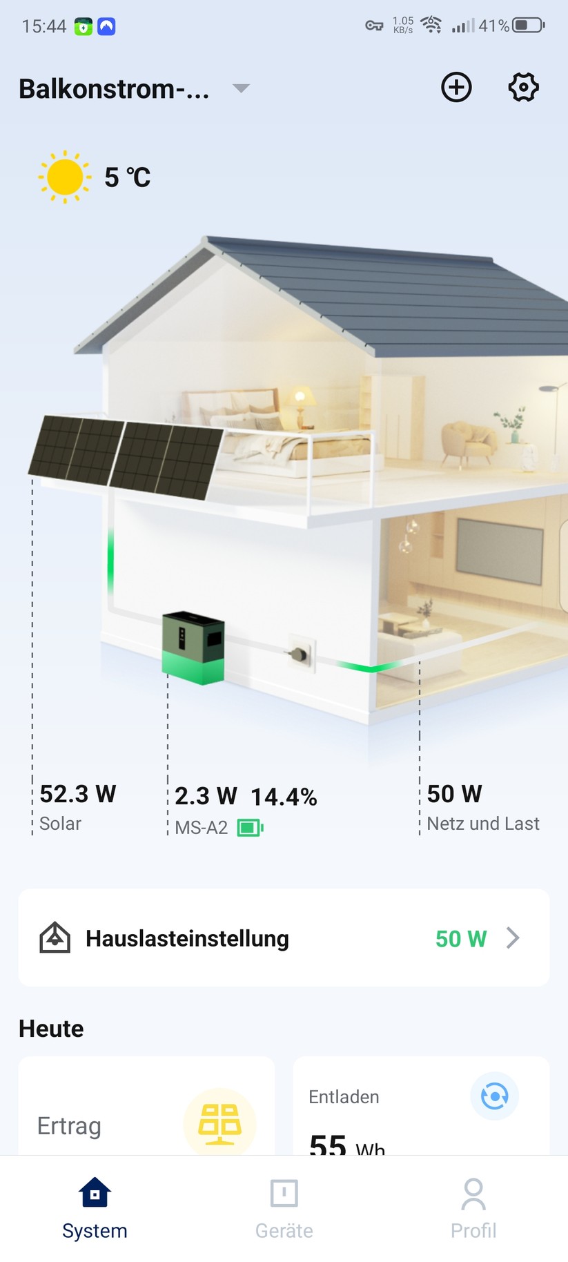 Mit der App S-Miles Home können Anwender den Stromspeicher umfassend konfigurieren. In Verbindung mit dem Smart Meter Shelly Pro 3EM lässt sich auch eine Nulleinspeisung realisieren, sodass praktisch kein überschüssiger Strom verschenkt, sondern selbst verbraucht wird.