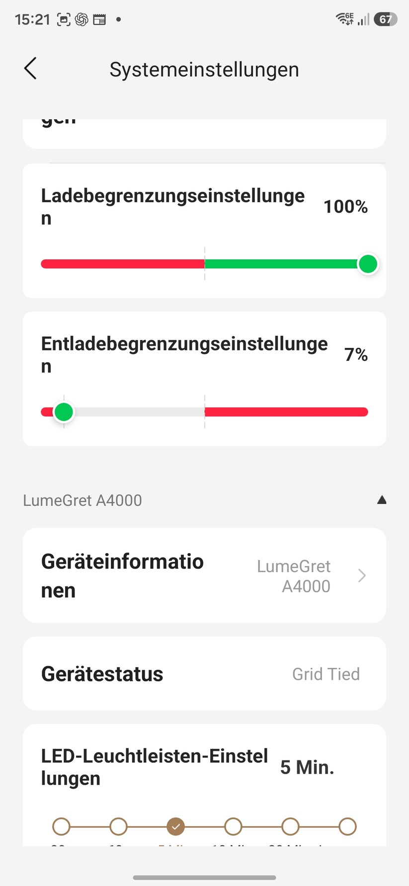 Die App lässt sich einfach bedienen, reagiert zügig auf Nutzereingaben und informiert mit zahlreichen Werten und Statistiken über den aktuellen Betriebszustand.