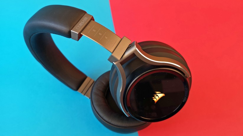 Ohne Mikrofon sieht das Corsair-Headset wie ein klassischer Audio-Kopfhörer aus.
