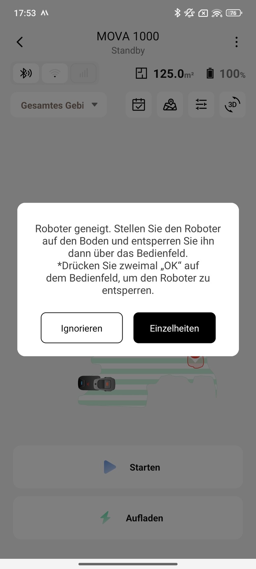 Mova 1000 – App