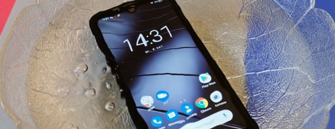 Das Gigaset GX290 ist gegen Wasser und Staub nach IP68 geschützt