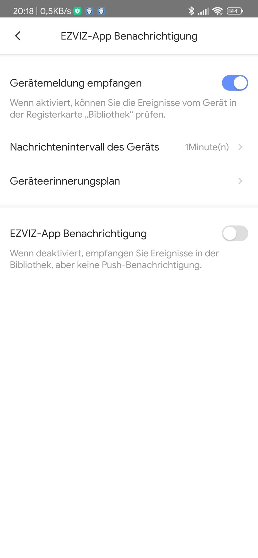 Ezviz BC2: App