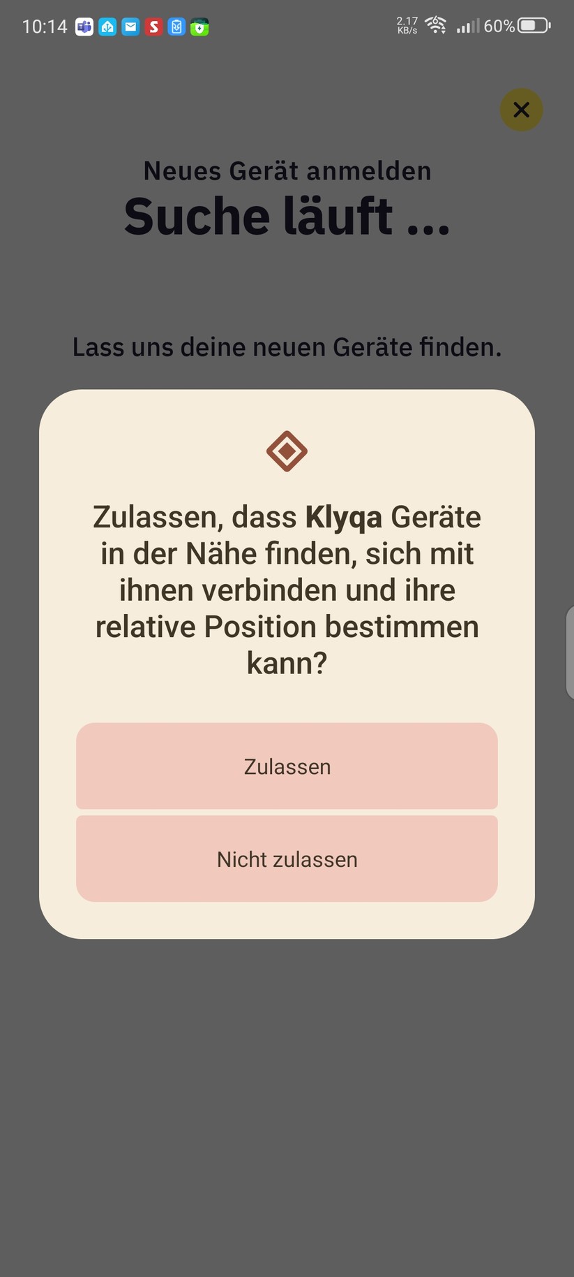 Klyqa Air Klyna S: App
