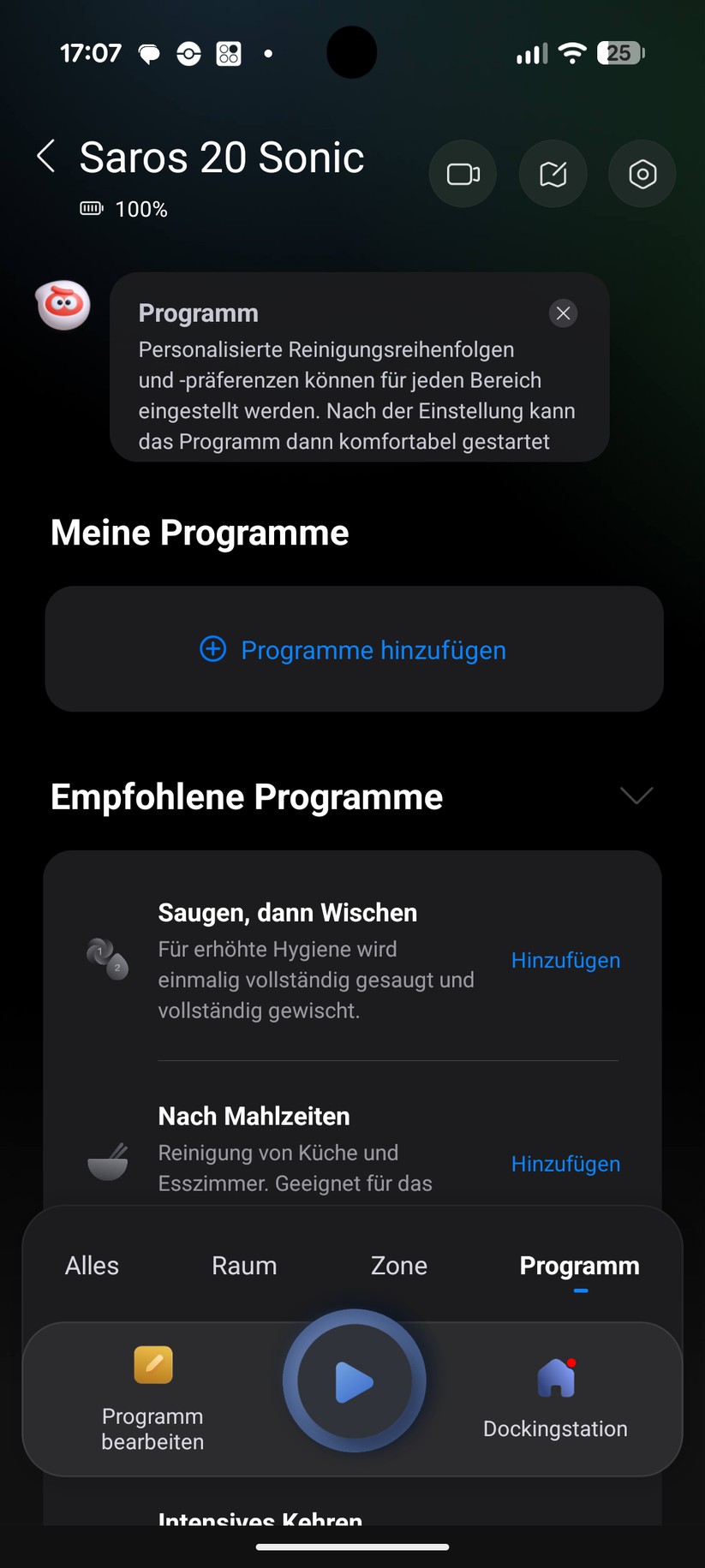 Roborock Saros 20 Sonic – App & Einrichtung