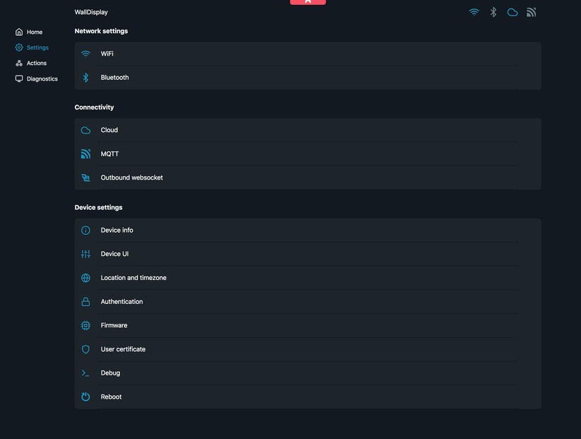 Shelly Wall Display: Browser