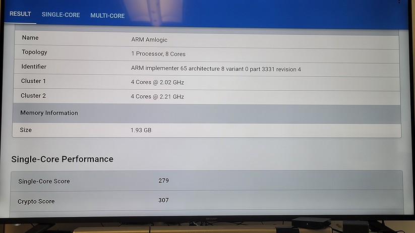 Fire TV Cube 2022: Benchmarks (Geekbench)