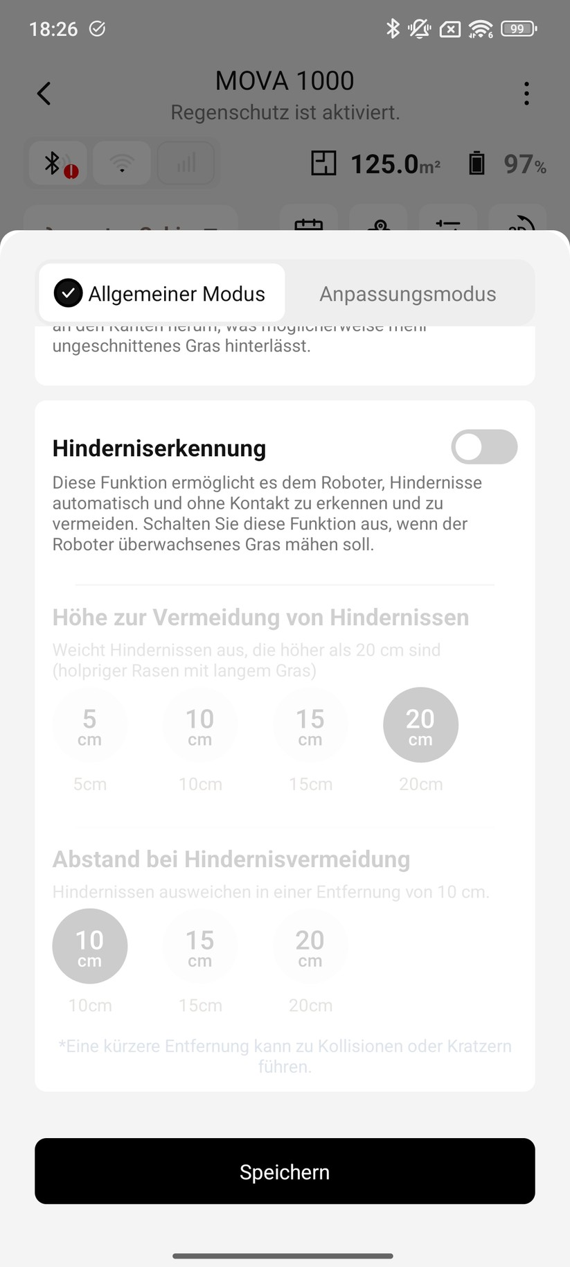 Mova 1000 – App