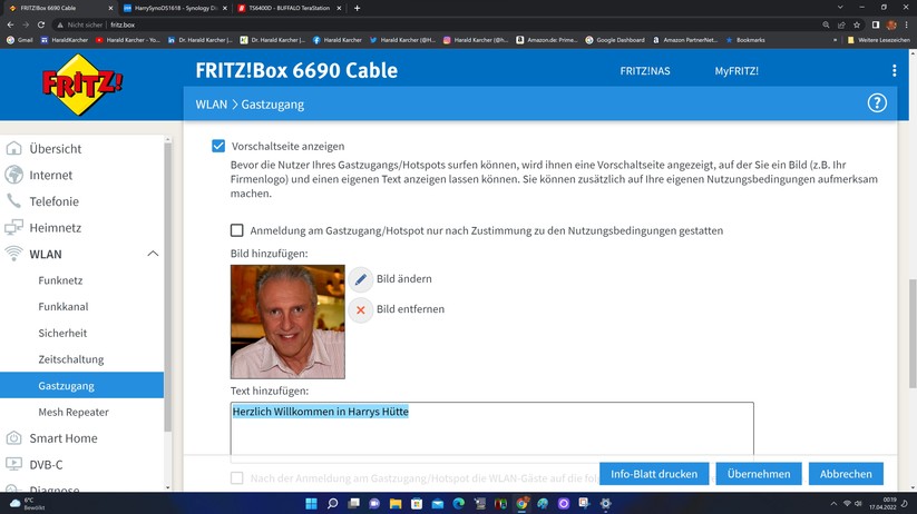 Fritzbox 6690 Cable - Konfiguration 
