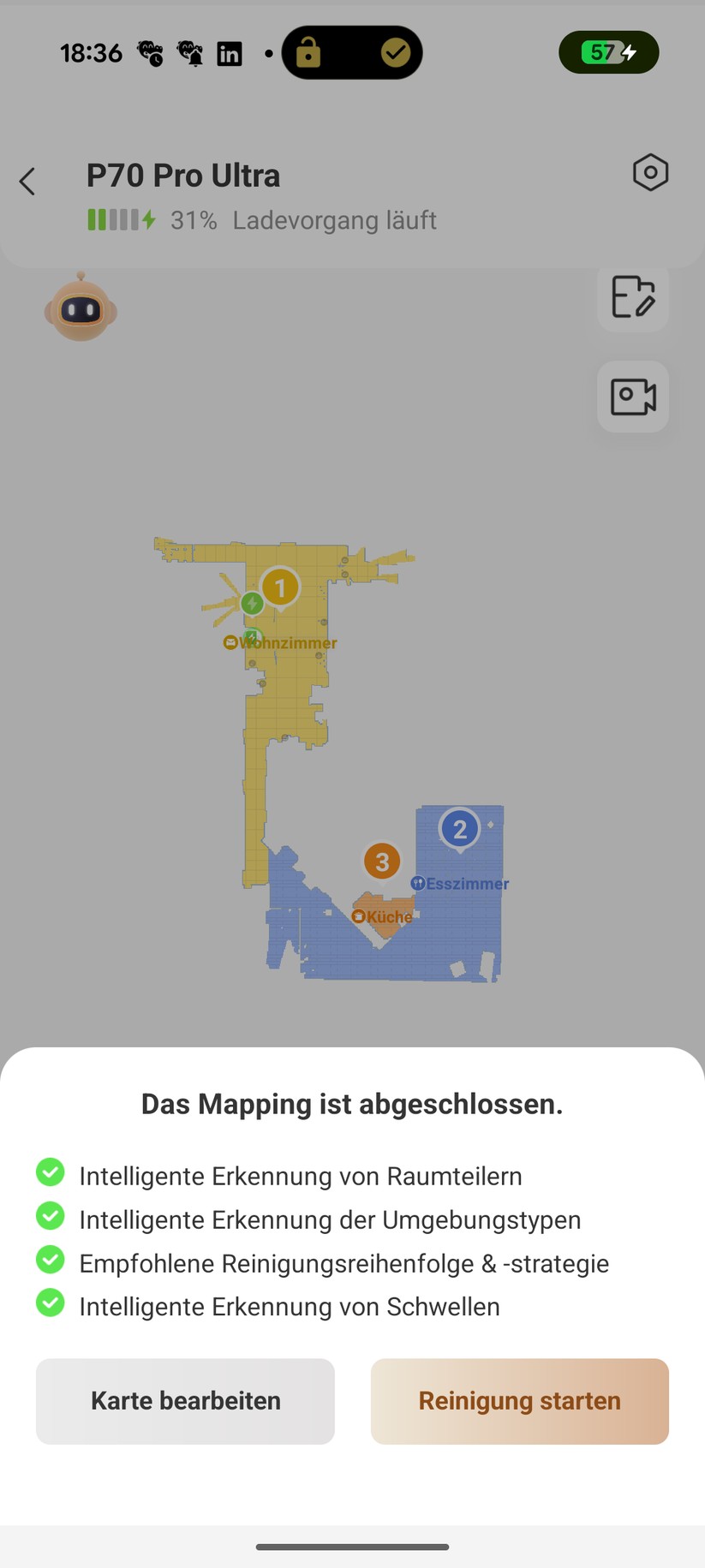 Mova P70 Pro Ultra – App & Einrichtung