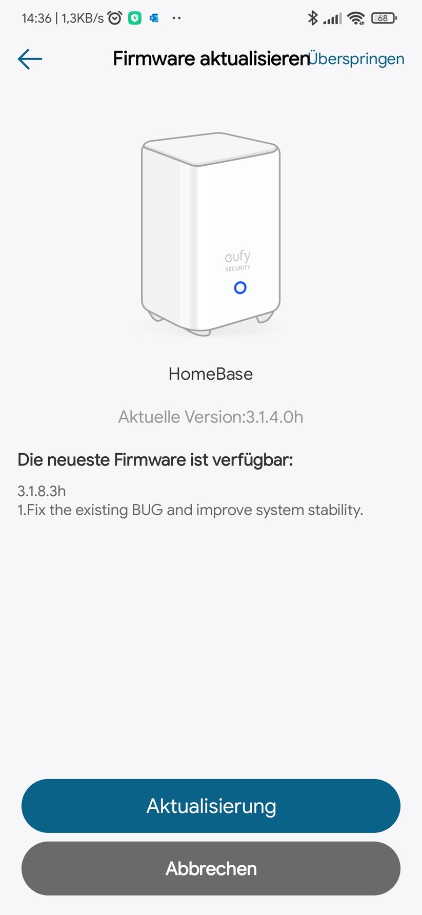 Eufy Video Doorbell Dual - App