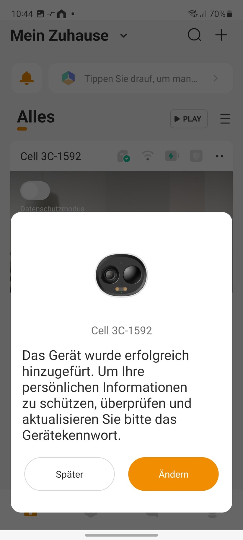 Imou Cell 3C: Setup mit App Imou Life