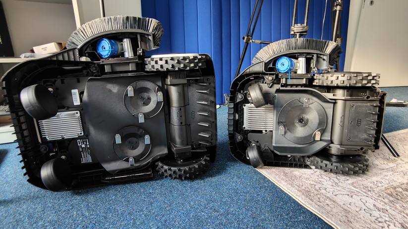 Der Ecovacs Goat A1600 LiDAR Pro und der Goat O1200 verfügen ebenfalls über eine Trimm-Einheit.