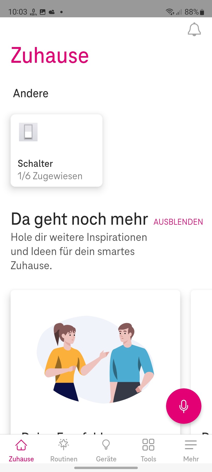 Magenta Zuhause mit Home Base 2: Routinen, Geräte, Tools, Einstellungen