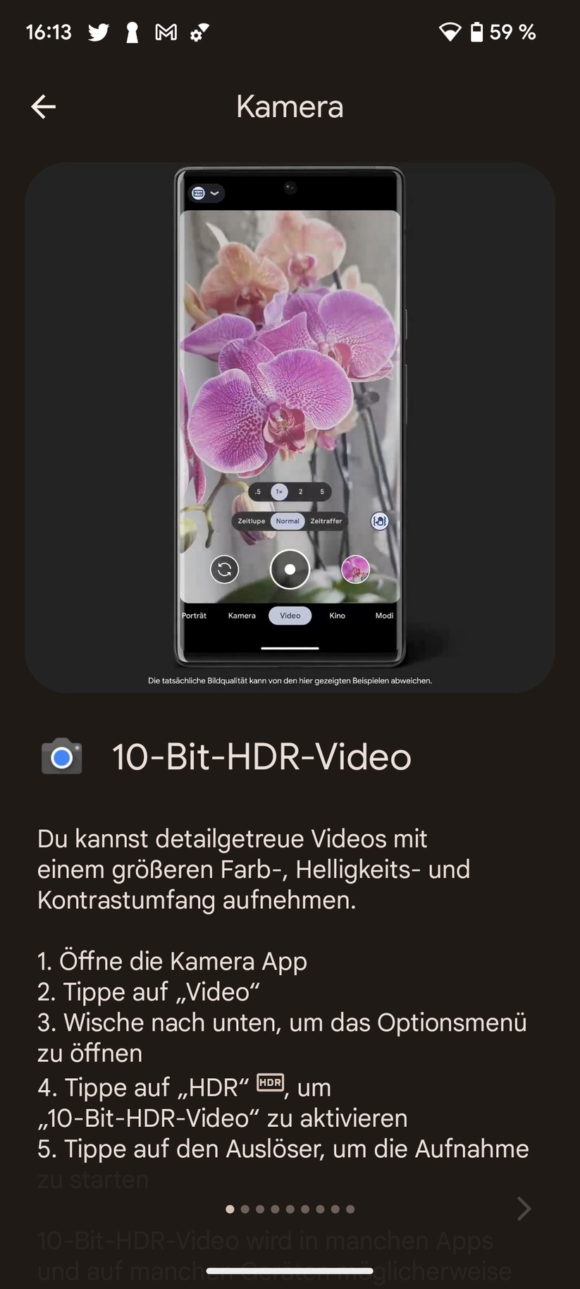 Google Pixel 7 Software-Funktionen