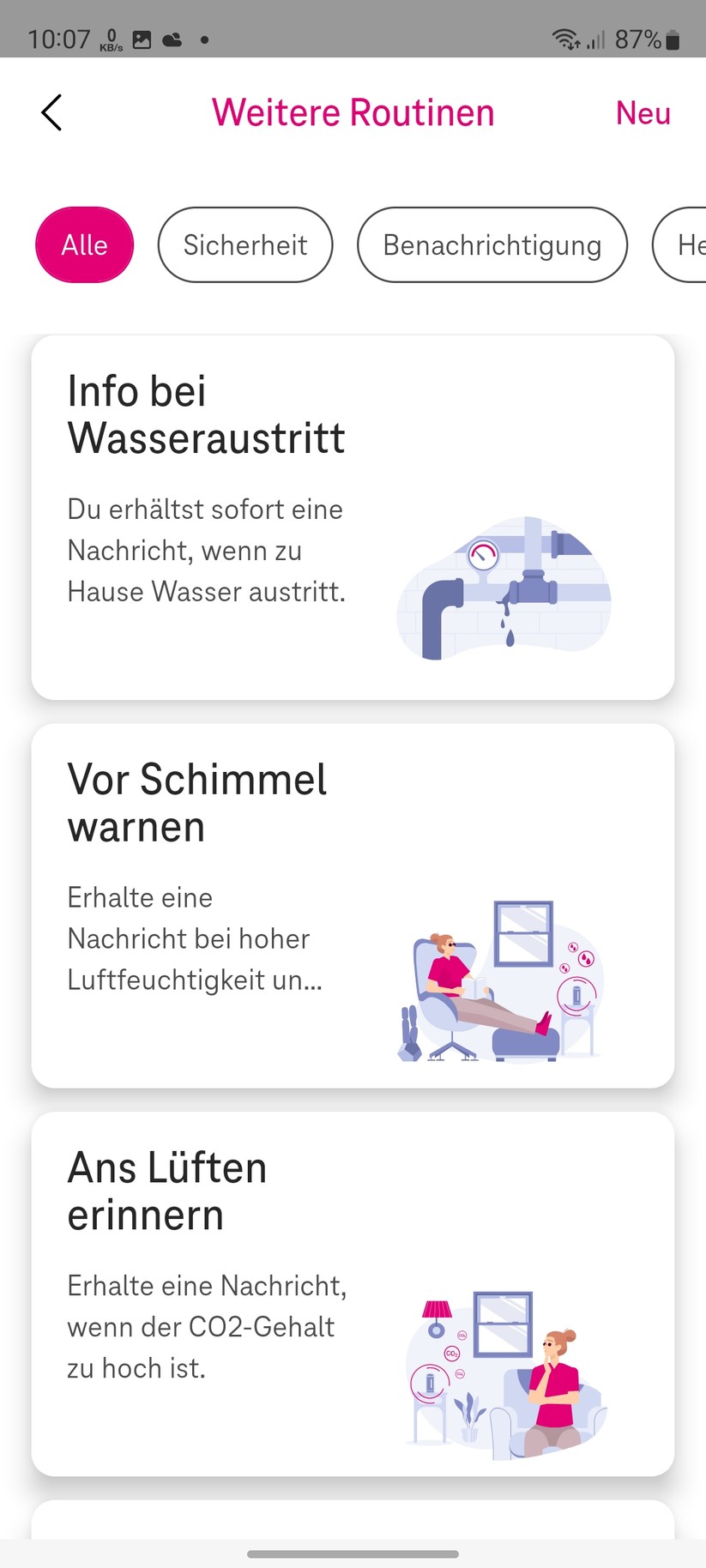 Magenta Zuhause mit Home Base 2: Routinen, Geräte, Tools, Einstellungen