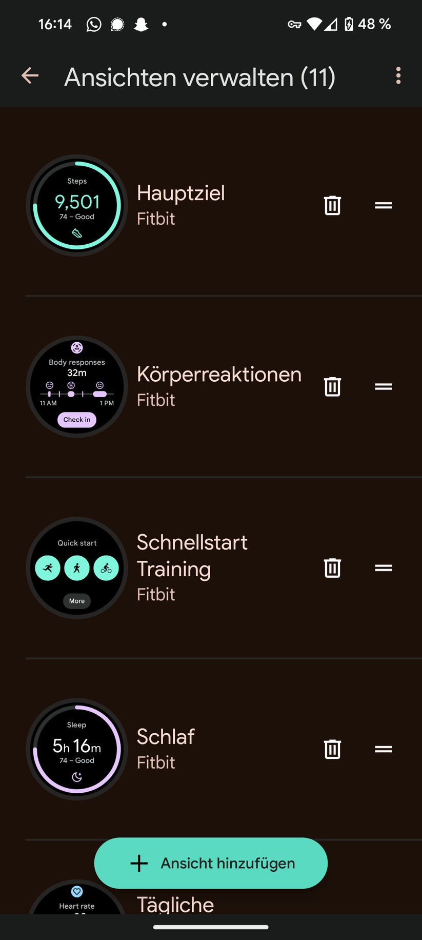  Fitbit- und Pixel-Watch-App