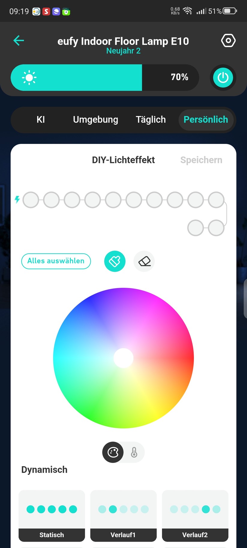 Eufy Indoor Floor Lamp E10: App