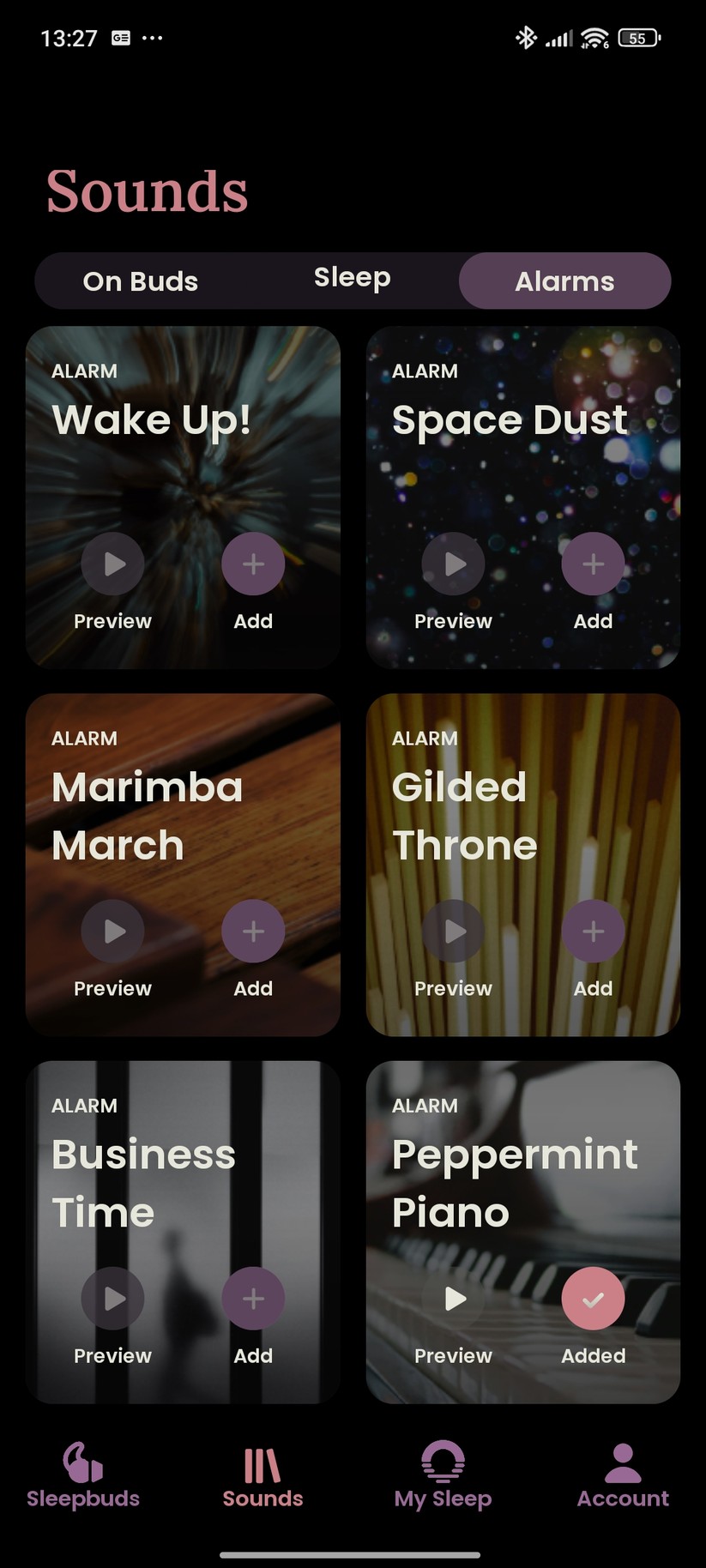Ozlo Sleepbuds Screenshot