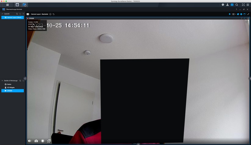 7Links IPC-300 (ZX5329): Dank Onvif-Kompatibilität können Anwender die Überwachungskamera auch mit Dritthersteller-Software wie Onvier (Android) und Synology Surveillance Station ansteuern.