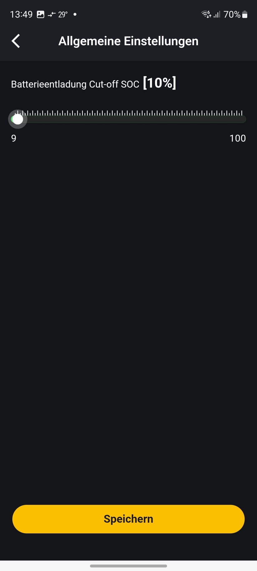  Einstellungen mit der App Alpha Lite