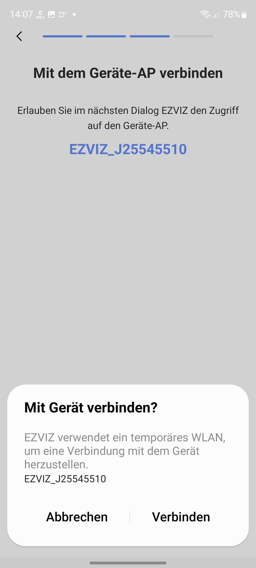 Ezviz C6 2K+: Einrichtung