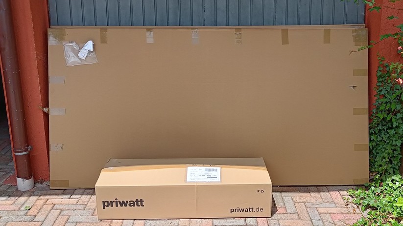 So kommt das Priwatt Priflat XL beim Kunden an.