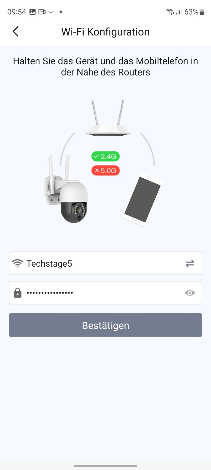 Foscam B4: Inbetriebnahme mit App