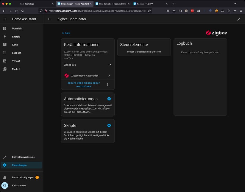 Home Assistant: Setup inklusive Zigbee-Stick Skyconnect 