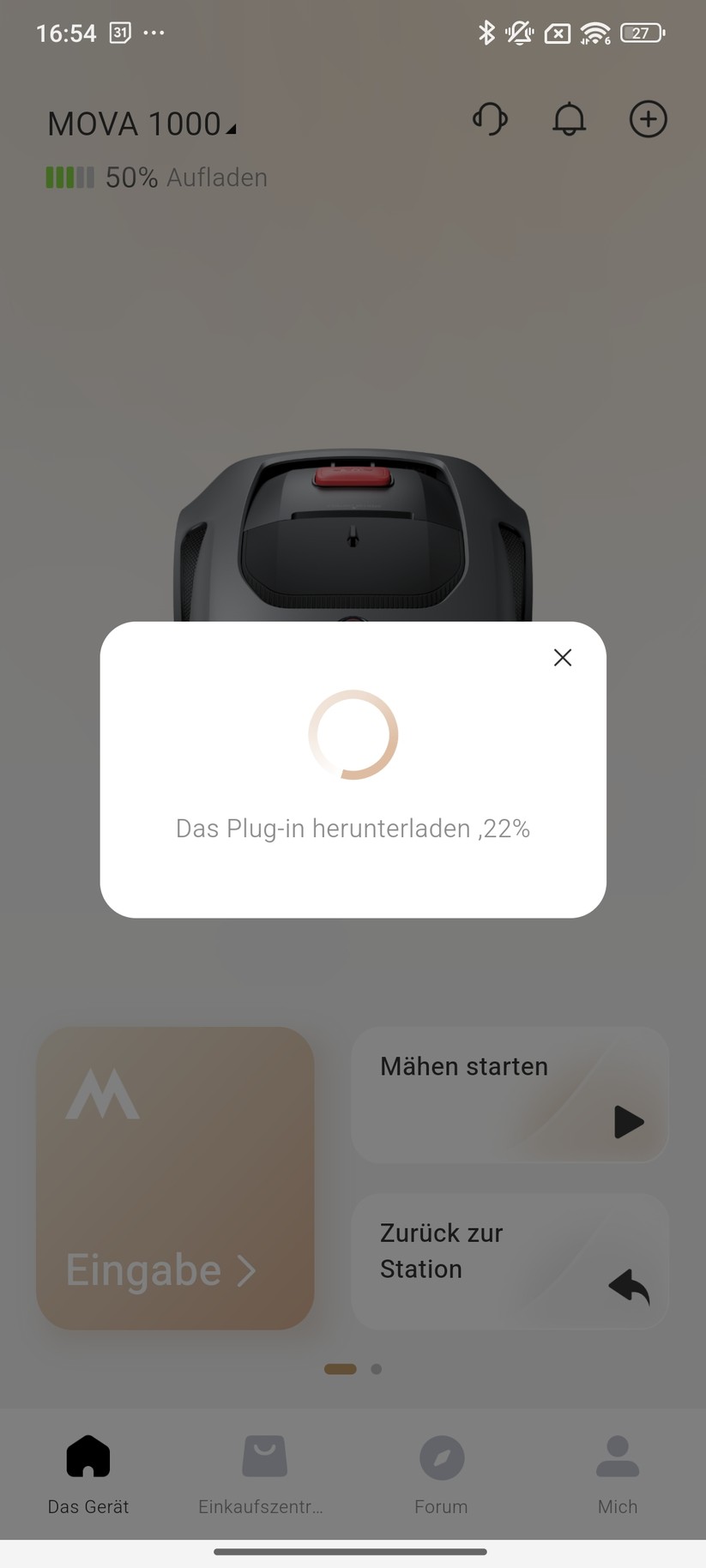 Mova 1000 – Einrichtung