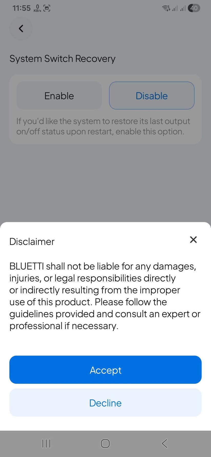 Wer die Elite 300 aus der Ferne verwalten möchte, muss ein Konto für die Bluetti-App einrichten. Ohne Konto ist eine lokale Steuerung über Bluetooth mit der App möglich.