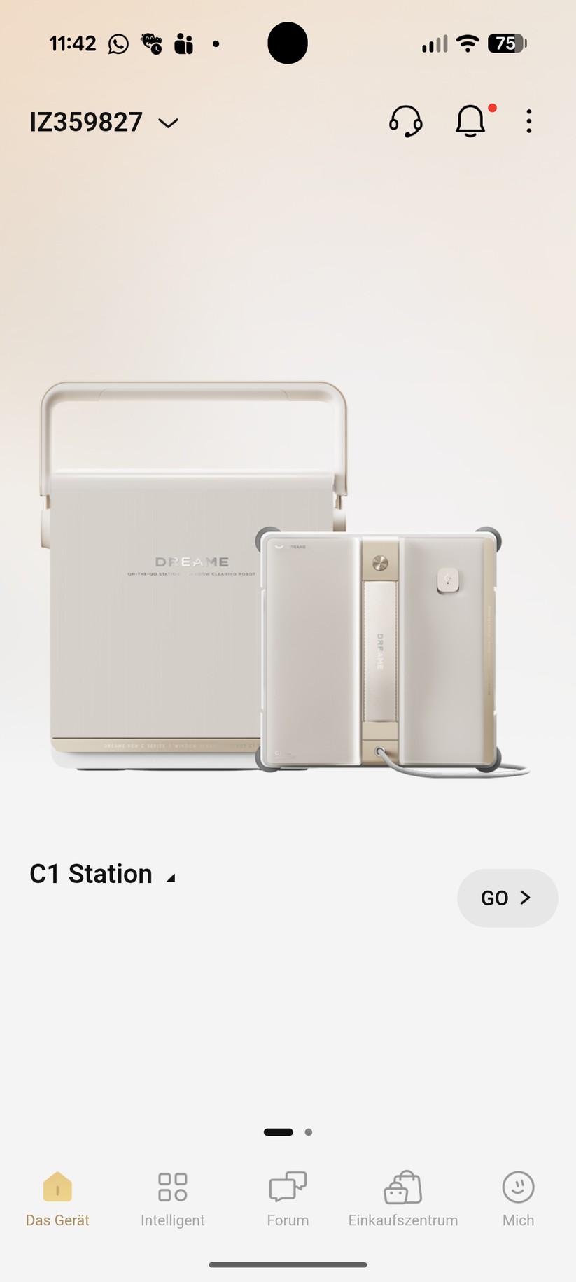 Dreame C1 – App & Einrichtung